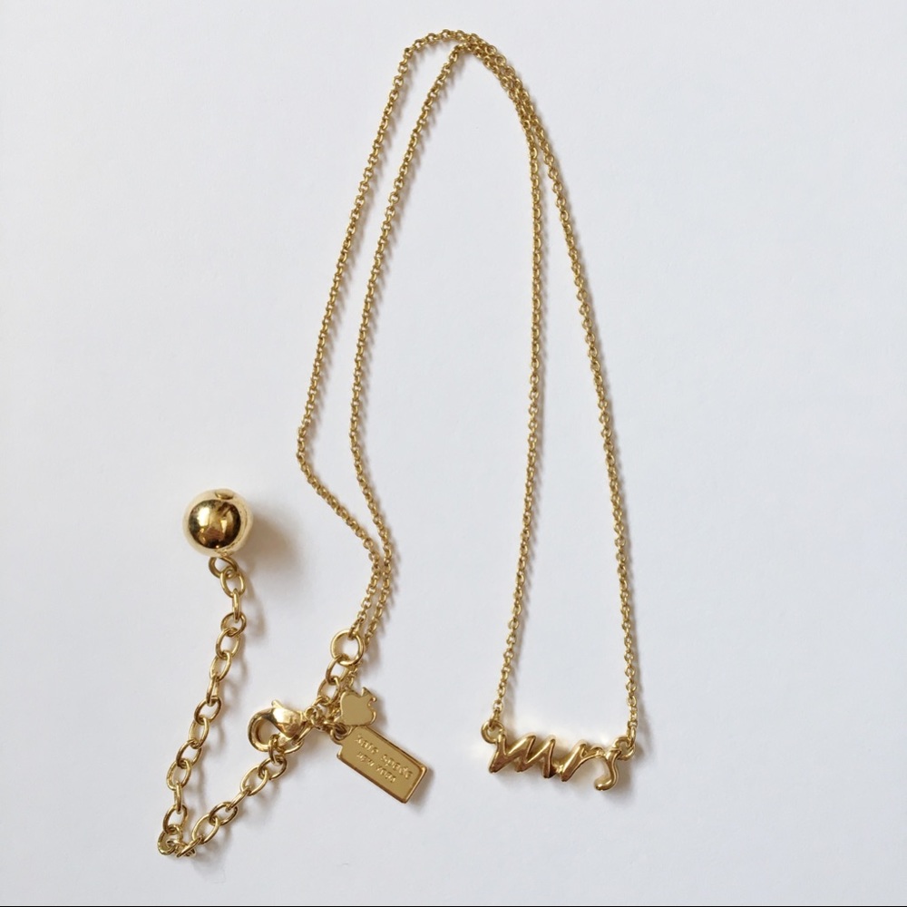 Kate Spade “MRS” necklace